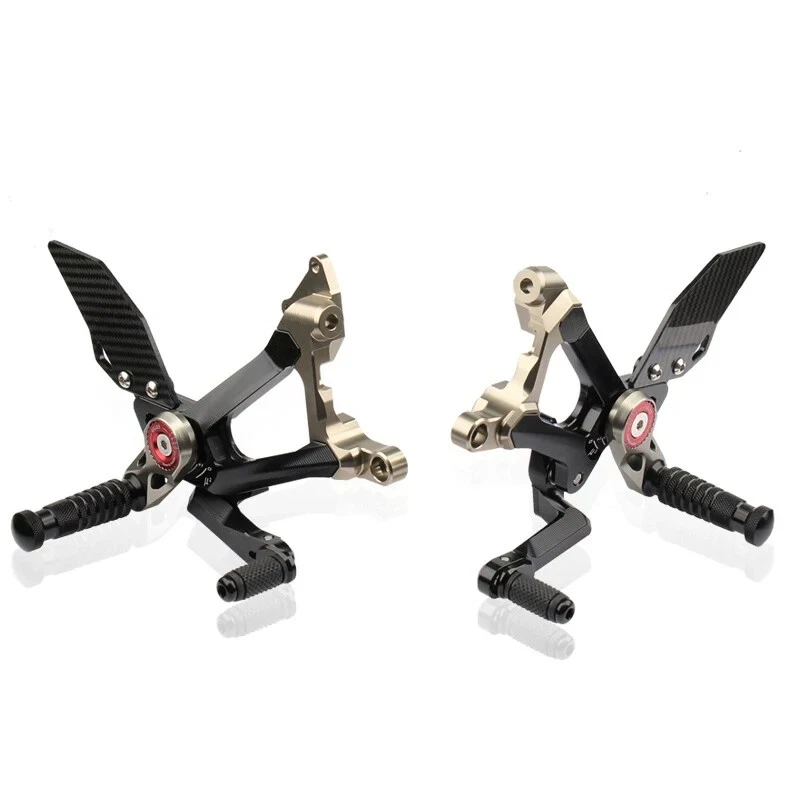 Juego trasero CNC reposapiés clavijas pedal para Ducati Streetfighter Panigale V4 V4S Foto 3 de 4