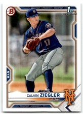 2021 BOWMAN DRAFT CALVIN ZIEGLER NEW YORK METS #BD-123