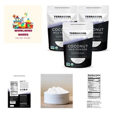 Organic Coconut Milk Powder, 3 Lbs 3 Pack - Plant-Based Creamer Keto Friendly