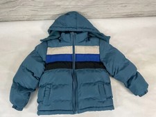Auto Dealers Caring Boys Dark Turquoise Zipper Front Hooded Jacket Size 5 / 6