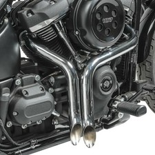 Pots d'échappement Drag Pipe pour Harley Electra Glide 82-87 chrome