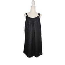 Ann Taylor Loft Sleeveless Mini Dress, Size 6, Black, Eyelet, Whimsigoth