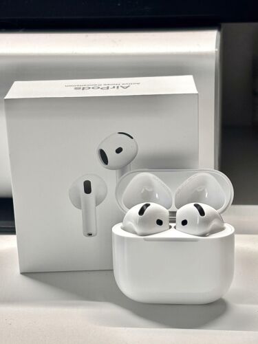 Apple 4th Generation Bluetooth Earbuds with MagSafe Wireless Charging Case-White