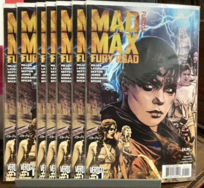 7 COMIC LOT MAD MAX FURY ROAD FURIOSA #1 ONE SHOT VERTIGO 1ST APP + PRINT