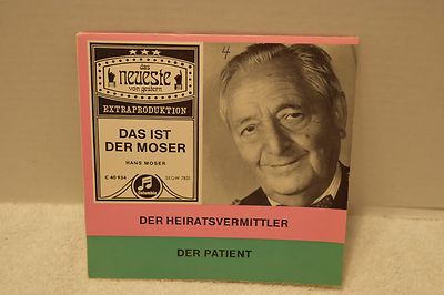 Hans Moser 1 EP, Columbia C40934, German Pressing, NM