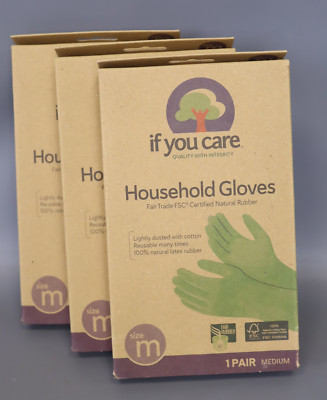 Household Gloves  Size Medium 1 Pair [ Pack of 3 ]