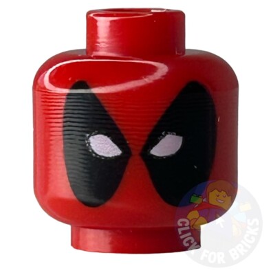 LEGO Super Heroes Deadpool Minifigure HEAD ONLY Marvel From