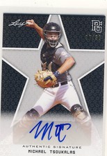 MICHAEL TSOUKALAS 2020 Leaf Perfect Game PG Black AUTO /50 SEATTLE