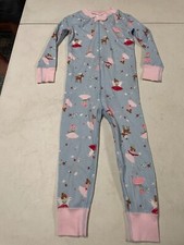 HANNA ANDERSSON 100 ORGANIC HOLIDAY FAIRY UNION SUIT PAJAMAS GIRLS  90 3T  3