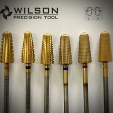 WILSON Carbide Nail Drill Bit, Upgrade Volcano Bit 2 Way Tin