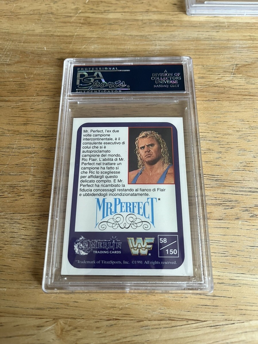 Mr Perfect Curt Hennig Rookie RC WWF Wrestling Card WWE 1991