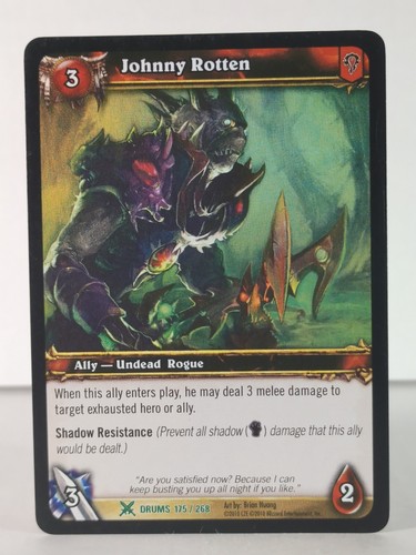 Johnny Rotten - Drums of War - 175/268 - Wow TCG - Foil - W