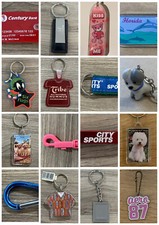 Vintage Keychain PICK  CHOOSE Design Keyring 20 Options Animals Nine West Aero