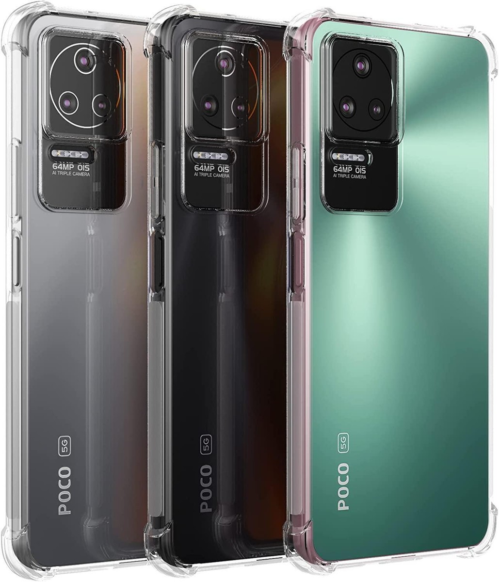 Verco Custodia Trasparente Per Xiaomi Poco F4 - TPU Sottile E Flessibile - 5