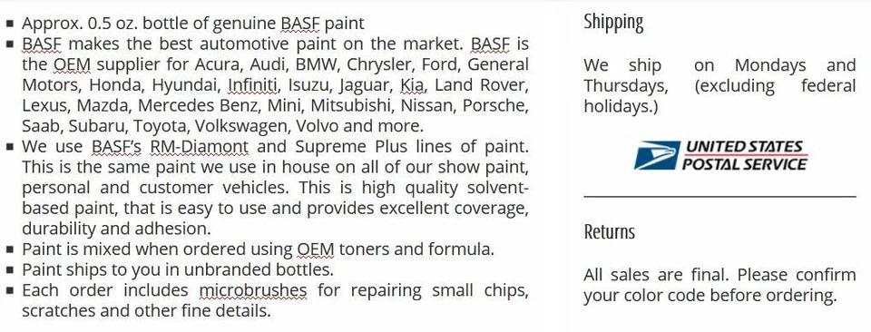 BASF (OEM) Touch Up Paint Bottle for BMW Brooklyn Gray Metallic C4P Foto 4 de 4