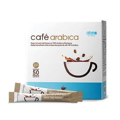 Atomy Instant Coffee 50 Single Packets - 100% Arabica Coffee Beans from Brazil 