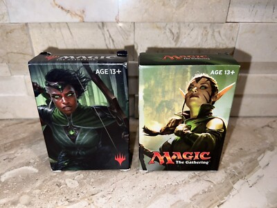 2X Magic the Gathering Green Mage Welcome Deck Starter Packs