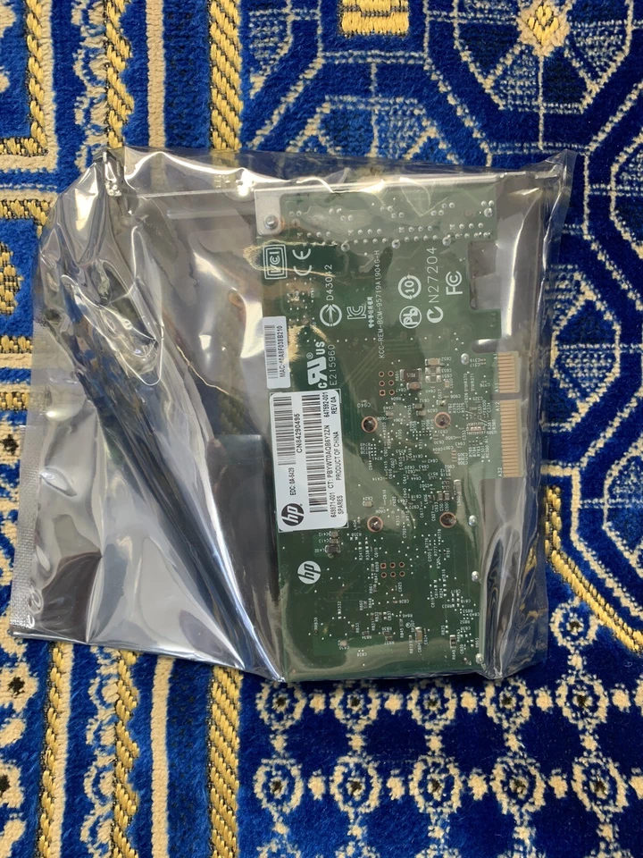 HP 331T Quad Port 1GB Gigabit Ethernet Adapter PCI-E 649871-001 NEW - Image 2 of 4