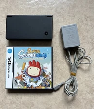 Nintendo DSi Console (TWL-001) Black W/ Charger Chronos Twins DS & ScribbleNauts