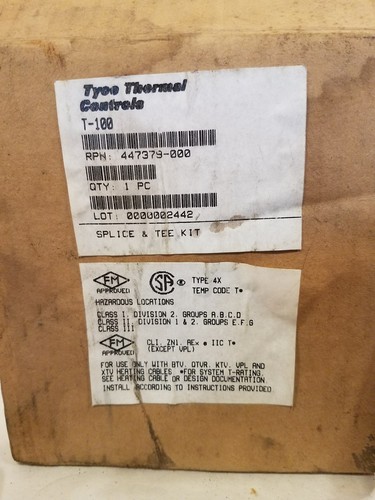 TYCO RAYCHEM T-100 447379-000 SPLICE & TEE KIT, Hazardous Location - Picture 3 of 10