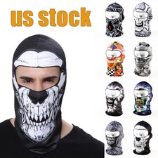 Mens Full Face Mask Motorcycle Balaclava Neck Cover Windproof Headwear Skull Cap