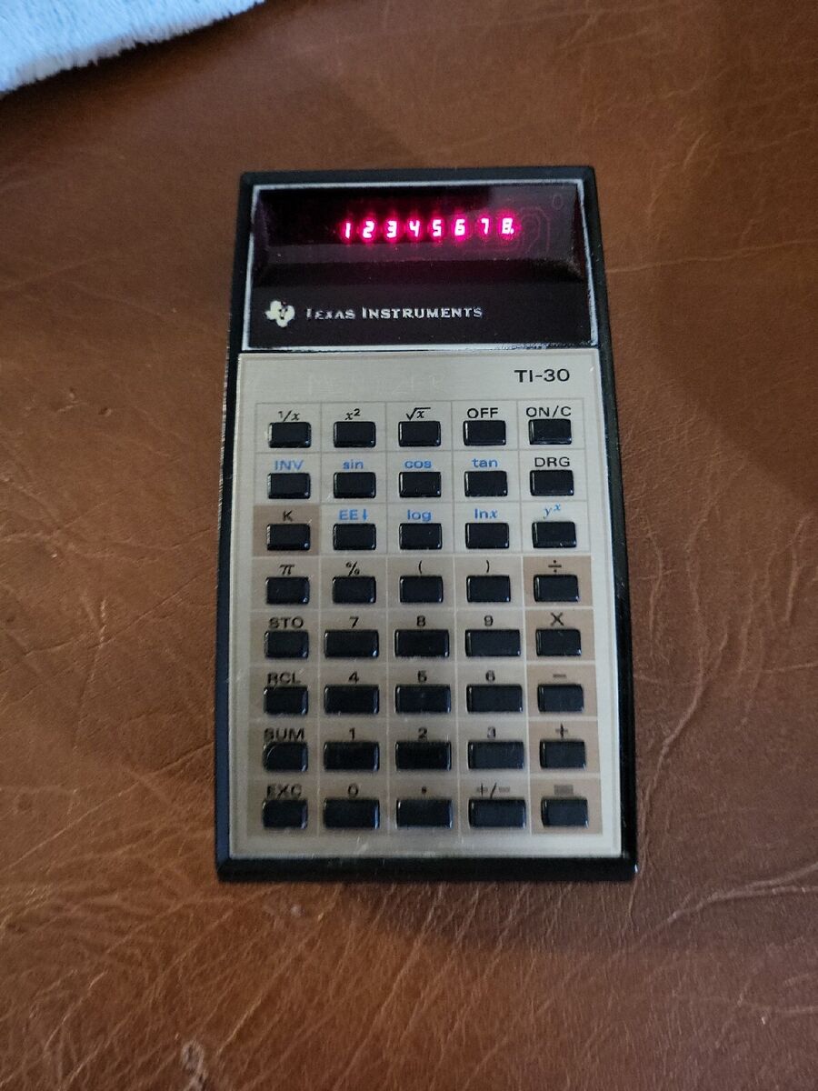 1976 TX Instrument TI-30 Calculator w/Electric Battery BP-5 - A Piece of  History