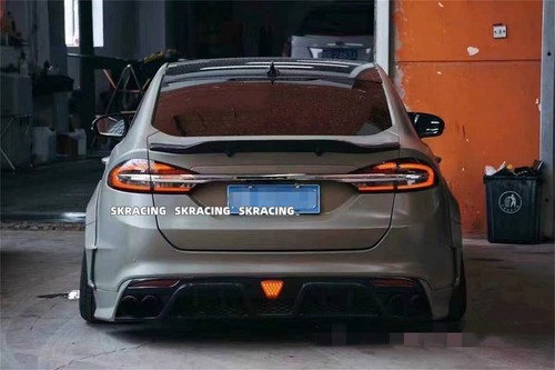 Carbon Fiber Rear Spoiler Tail Trunk Lip Wing Fits Ford Mondeo Fusion 2013-2020 - Picture 8 of 22
