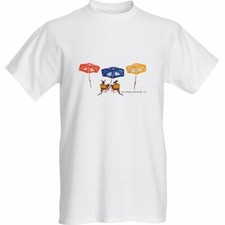T Shirt Womens, Jens Craetive Design, Kangaroos on Beach Saint Roopez Design