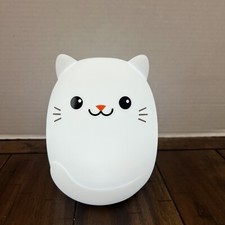 hc LUMIPETS White Cat Kitty Glows Night Light as pictured tested