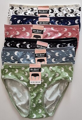 5 STÜCK MÄDCHEN Unterhose Muster SLIP Unterwäsche 95% Baumwolle Größe 158  -176
