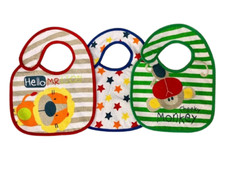 Baby Boy Girl Unisex Bibs Single, double tripe and 4 pack