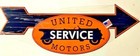 Giant United Services Die-Cut Sign. Heavy Sign, Great Colors & Shine — photo 1