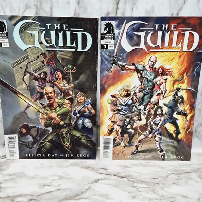 The Guild #s 2 & 3 Dark Horse Comics Day & Rugg