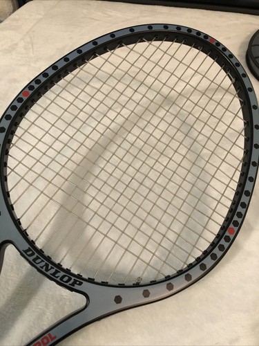 Racchetta da tennis vintage Dunlop Max Power Control realizzata in Germania Ovest in perfette condizioni impugnatura 4,25 - Foto 6 di 8