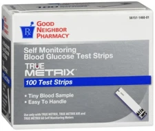 GNP TRUE METRIX TEST STRIPS 100CT