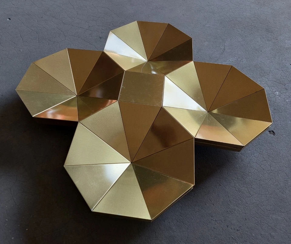 Vintage Soviet Pair Of Space Age Wall Panels Mid-Century USSR Decor New - Image 3 of 4