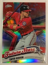 2020 Topps Chrome Future Stars CARTER KIEBOOM RED Refractor #1/5 1:68,535 SSP