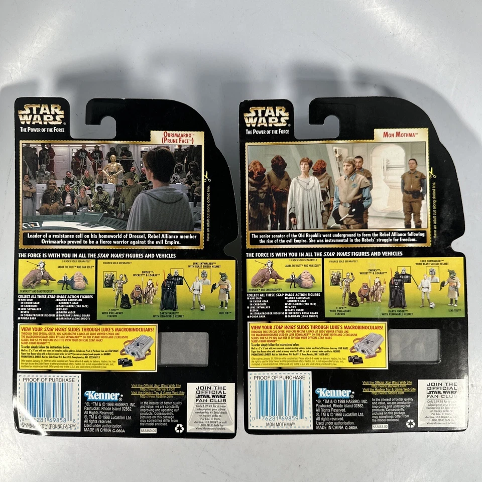 Kenner 1997 | Star Wars POTF | Mon Mathma & Orrimaarko | Coll.  1 | Marco Freeze Foto 2 de 4