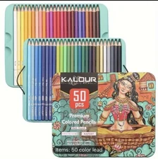50 Kalour Soft Colored Pencils NEW Shipping Included
