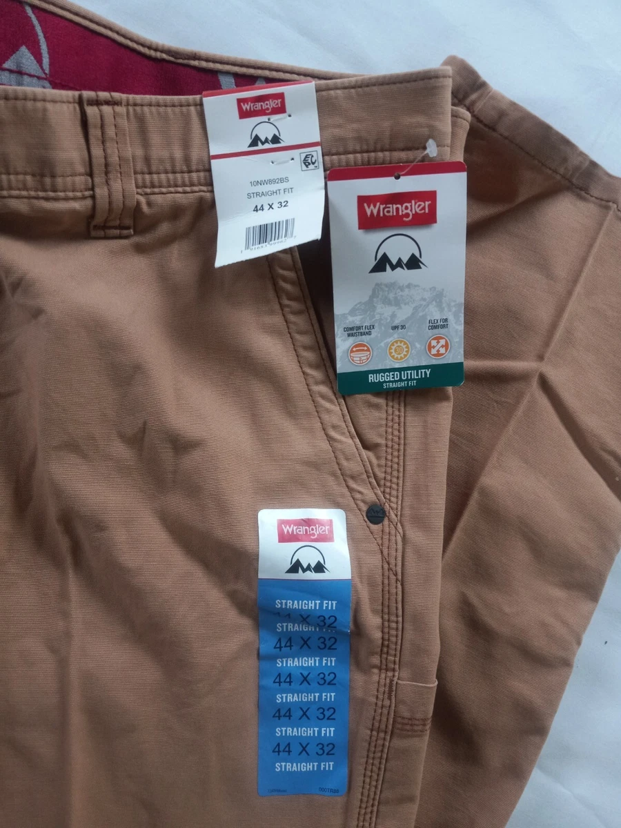 Wrangler straight fit 4 way sale flex pants