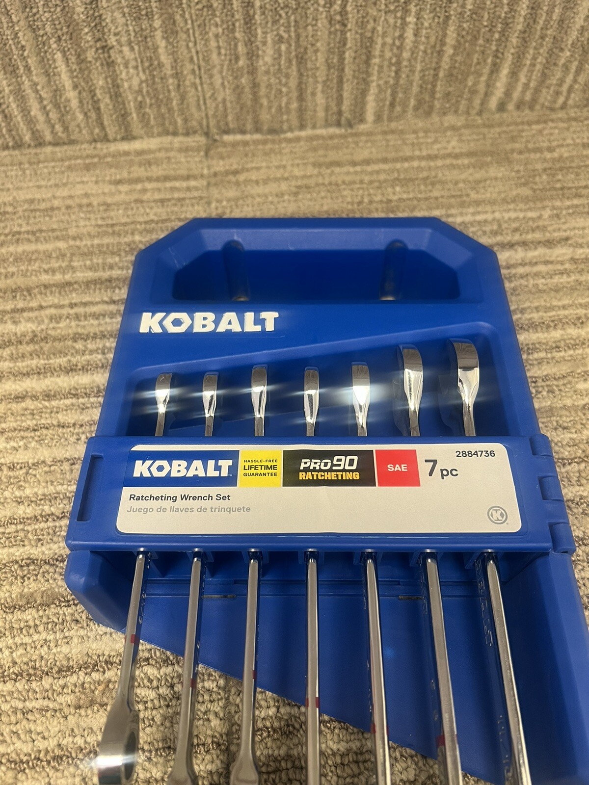 BRAND NEW KOBALT SAE 7 Piece Ratcheting Wrench Set 2884736 5/1611/16