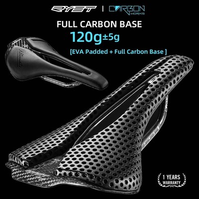 RYET 3D Printed Fahrradsattel Ultralight 120g Carbon Sattel 250x140mm Fahrradsitz
