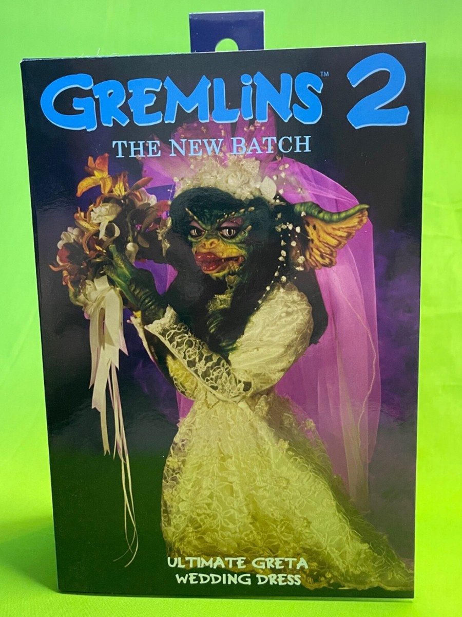 NECA 2022 Convention Exclusive Gremlins 2 Ultimate Greta Im Hochzeitskleid, Grün, Größe L