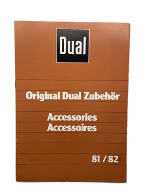 Vintage Original DUAL 1981/82 Programm  Werbung Zubehör Accessories 12 Seiten
