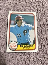 1981 Fleer Tim McCarver # 27 Philadelphia Phillies