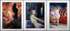 MANARA 3 PRINTS NEAPOLITAN + FRINE + PRIMITIVE SIGNED P.A.