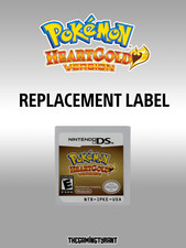 Pokemon HeartGold Replacement Label