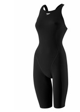 Speedo Women's Powerplus Kneeskin Black, Size:28, Black