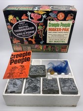 VINTAGE 1965 MATTEL CREEPLE PEEPLE PEOPLE MAKER PAK 5 MOLDS ORIG BOX
