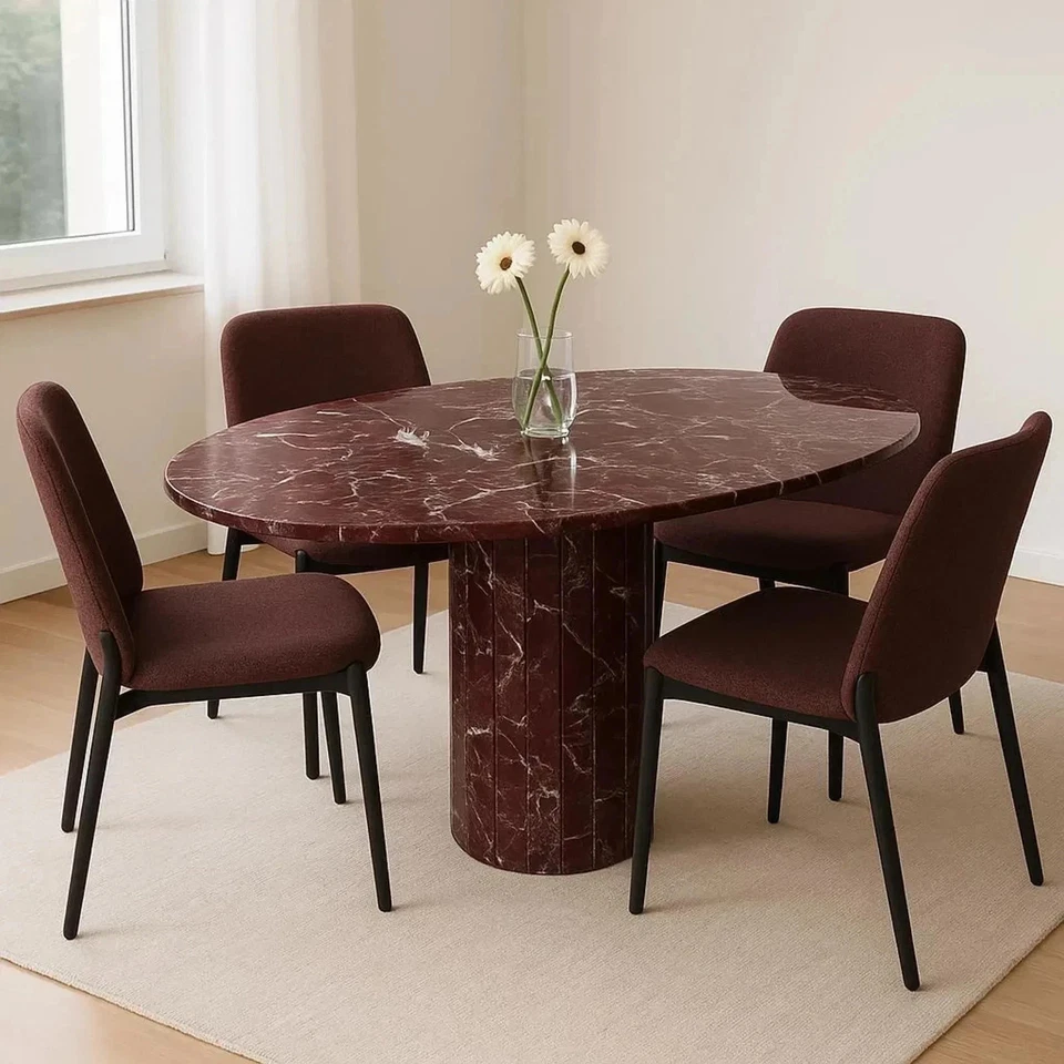 Rosso Levanto Marmor Tisch Neu Modern - 152cm x 91.4cm Dekor - Bild 2 von 4